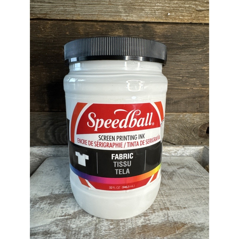 Speedball Fabric Screen Printing‎ Ink White 32oz Quart | MSRP = $39